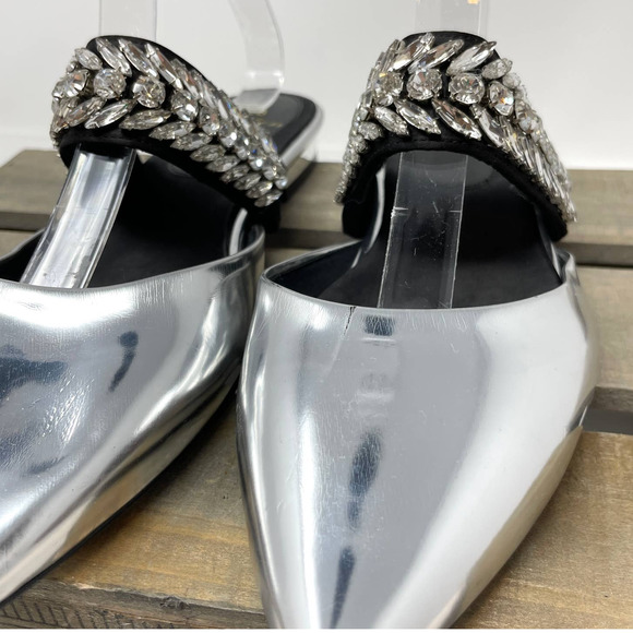 SCB Collection by Suecomma Bonnie Crystal Embellished Mules - Picture 8 of 15